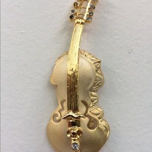 Vintage TONA Cello Violin Brooch